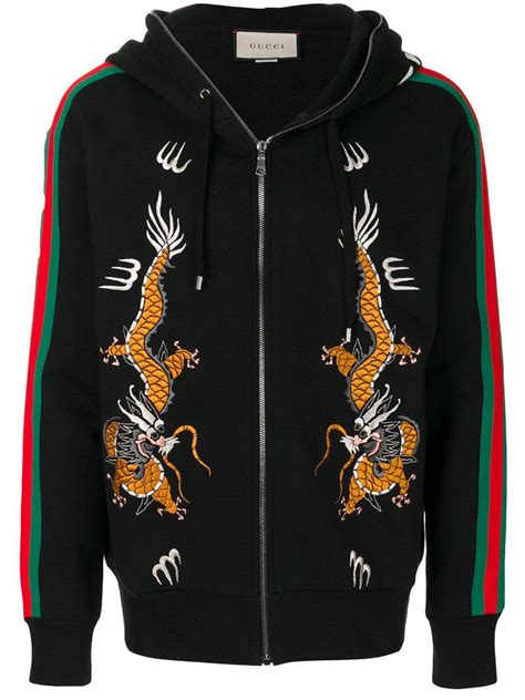 gucci dragon hoodie black|authentic Gucci hoodie black medium.